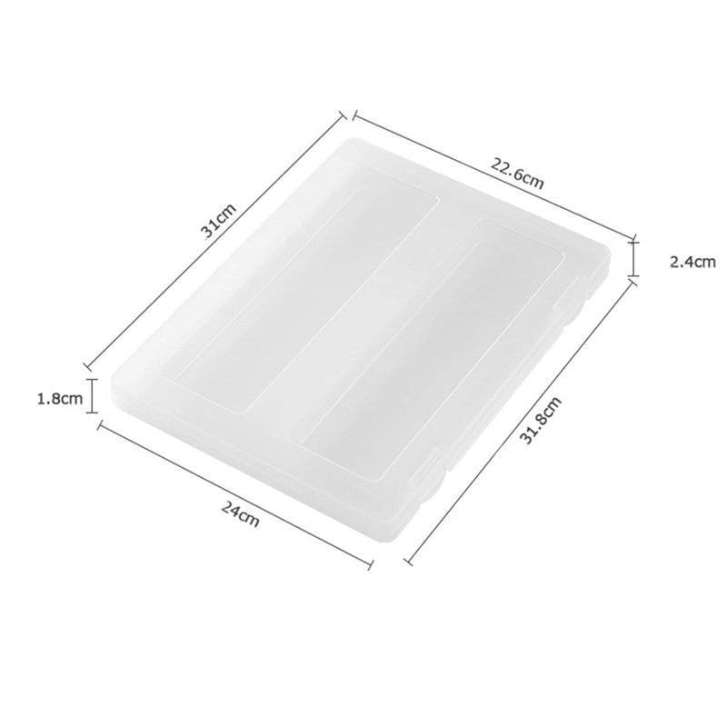 A4 Clear File Storage Box