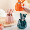 Elegant Fruit Fork & Spoon Set