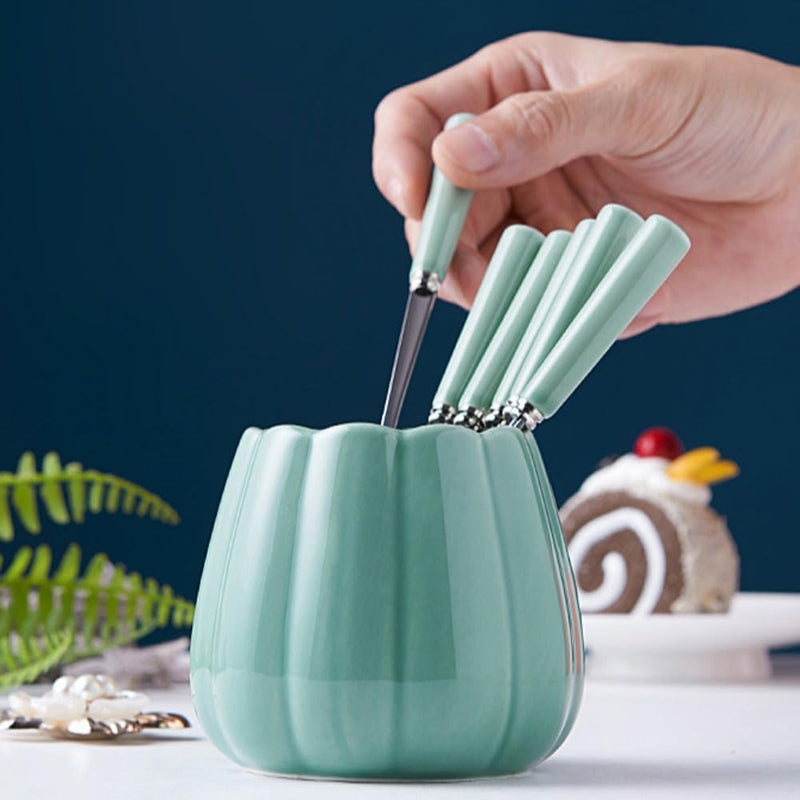 Elegant Fruit Fork & Spoon Set