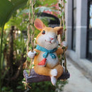 Cute Little Swing Rabbit Decor Statue