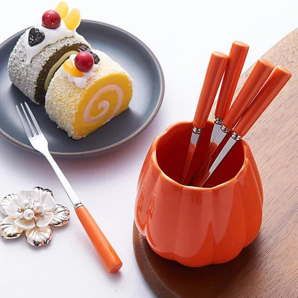 Elegant Fruit Fork & Spoon Set