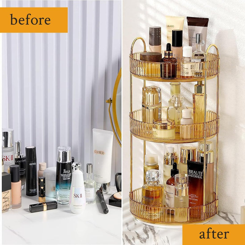 360° Golden Glow Vanity Organizer