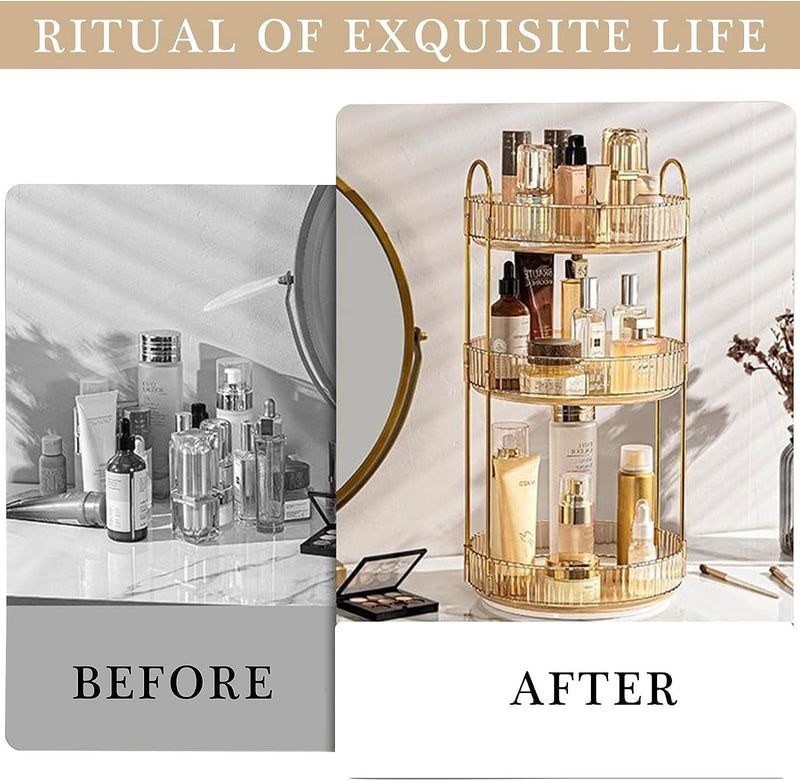 360° Golden Glow Vanity Organizer