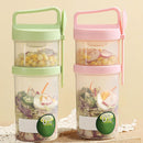 2 Tier Food Jars with Lid Fork