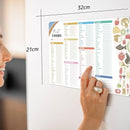 Baby First Foods Tracker Fridge Magnet