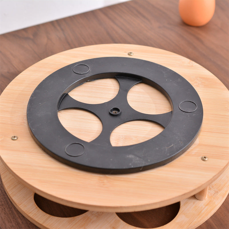 Wooden Bottle Rotating Organiser