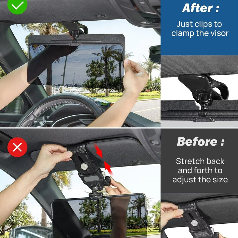 Universal Adjustable Car Visor Extension Clip