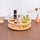 Wooden Bottle Rotating Organiser