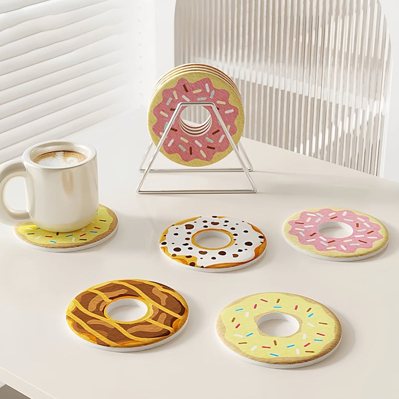 Cute Donut Shape Desk Coaster