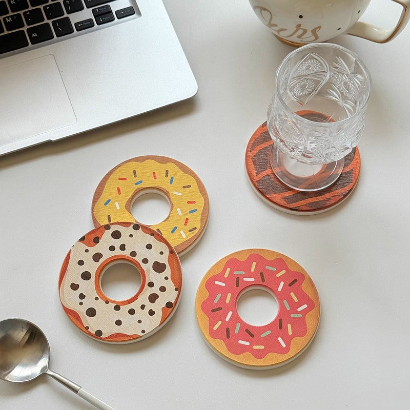 Cute Donut Shape Desk Coaster