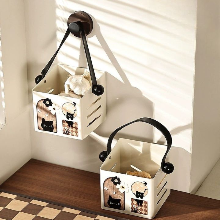 Cute Cat Face Basket Bin