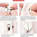 Heart-Shaped Magnetic Curtain Buckle
