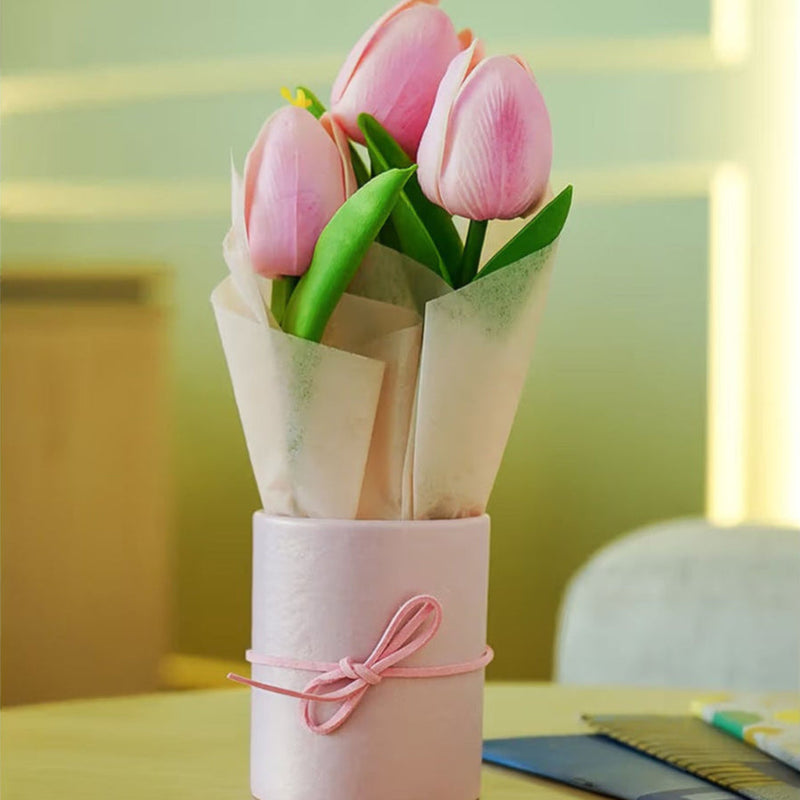Blush Bloom Tulip Small Flower Bag