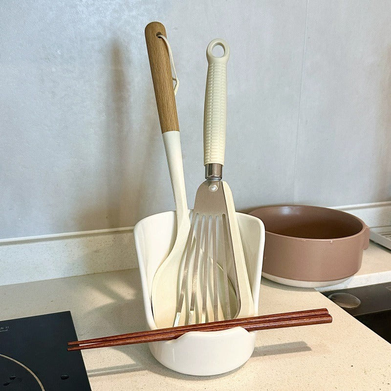 Sleek Modern Ceramic Cooking Tool Holder